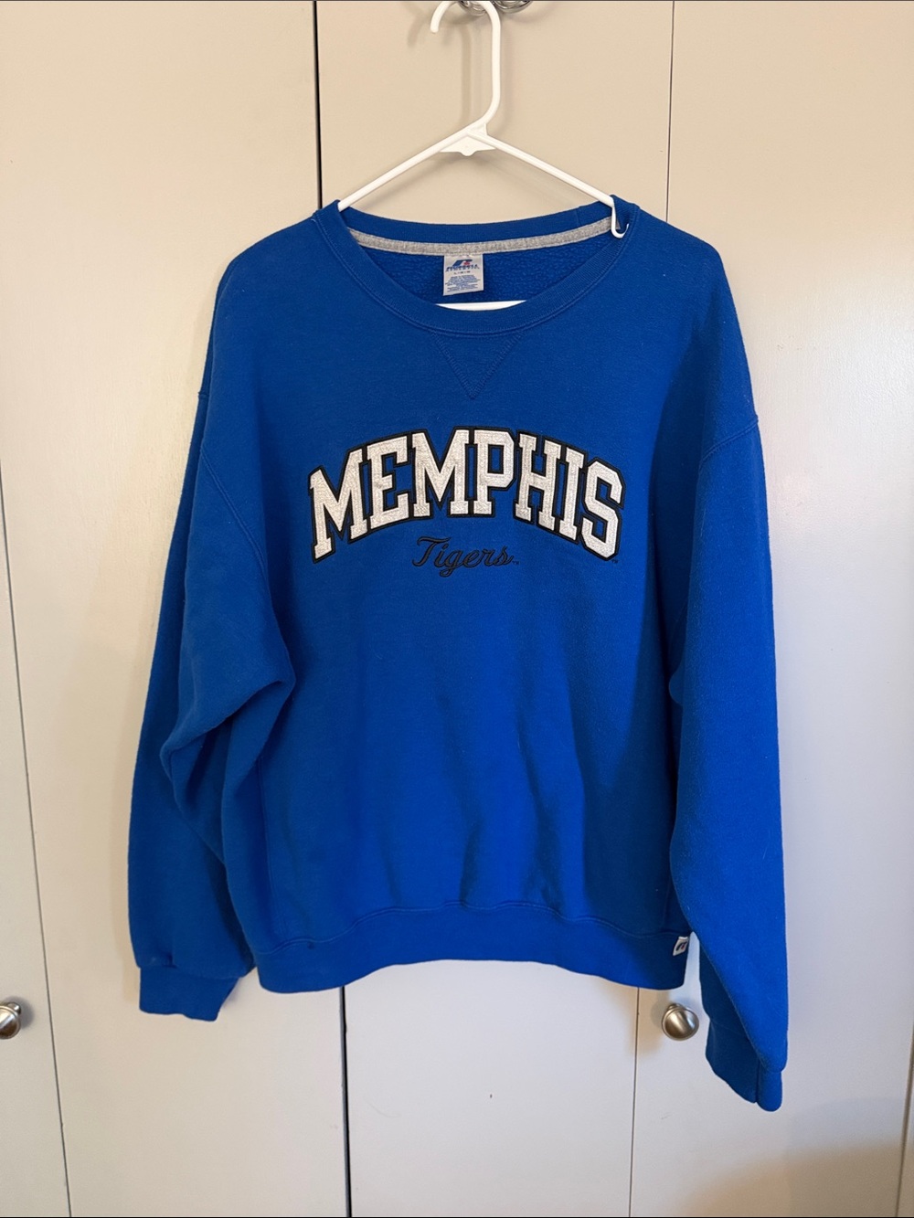 Memphis Tigers Blue Crewneck Sweatshirt